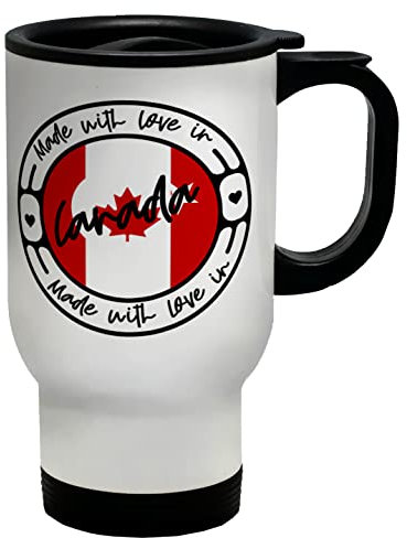 Shopagift Made with Love in Canada Travel Mug Cup