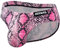 Faringoto Slip de bain pour homme imprimé léopard, rose, M