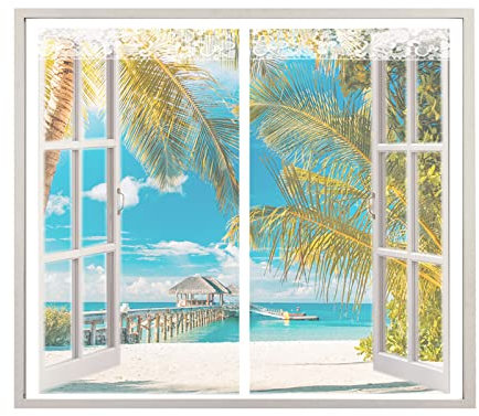 White Magnetic Screen Window 70 x 90cm Magnetic Insect Door Screen, Anti Mosquito Mesh Fly Curtain with Closing Magnets, Self Sealing Magnetic Mosquito Net for All Kinds of Window