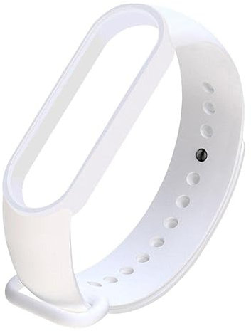 Todotumovil Correa de recambio para Xiaomi Mi Band 4. Pulsera de silicona de reloj inteligente Color Blanco