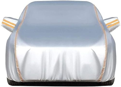 vollgarage Auto abdeckplane, Kratzfeste Autoabdeckung Für BMW 1er 116 118 120 M Sport |Allwetter-Auto wasserdichte Abdeckung Outdoor-Fahrzeug Schnee- Und Regen-UV-Schutz (Color : Silver, Size : 120