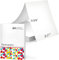 Thermodruckpapier für tragbaren Drucker M08F - Fanfold A4 Mehrzweckpapier kompatibel für tragbare Drucker MT800 MT800Q und PJ762 PJ763MFi, 200 Blatt
