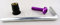 10er Set eloxierte Motorrad Aluminium Schrauben Innensechskant Linsenkopf mit Gummi violett mit Unterlegscheiben und gummigelagerte Kontermutter M6 x 20