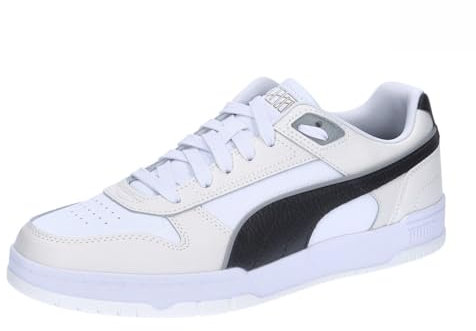 PUMA Unisex Rbd Game Low Sneaker, White Black Vapor Gray, 40.5 EU