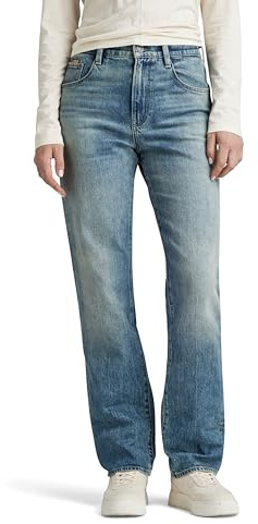 G-STAR RAW Damen Viktoria High Straight Jeans, Blau (Antique Faded Laguna D23959-D538-G325), 30W / 32L