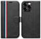 OCASE for iPhone 15 Pro Max Case, Premium PU Leather Wallet Case Flip Phone Cover with[RFID Blocking][Card Holder][Shockproof TPU][Stand Function] for the 15 Promax 6.7 Inch 2023 5G,Stylish Black