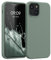 kwmobile Case Compatible with Apple iPhone 13 mini Case - TPU Silicone Phone Cover with Soft Finish - Rainwashed Green