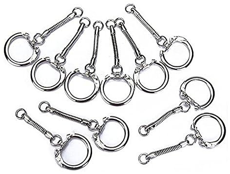 ABOOFAN G-Shaped Keychain - Lot De 30 Porte-CléS En Maille Serpentine En Fer Design ÉLéGant Et Durable Accessoires Pratiques Pour CléS Et Travaux Manuels