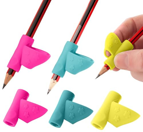Stylo 3 Stück Bleistiftgriffe für Kinder, Handschrift, Perfekte Stifthalter für Zuhause, Schule und Vorschule, Schreibwerkzeuge, Verschiedene Stiftgriffe, Weihnachtsgeschenke