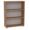 Bracia Mebelek Regal Goldene Eiche 80 cm Breit - Bücherregal Holz – Büromöbel 80x30x106cm – Bücherschrank 3 Fächer – Büro Ordnerregal