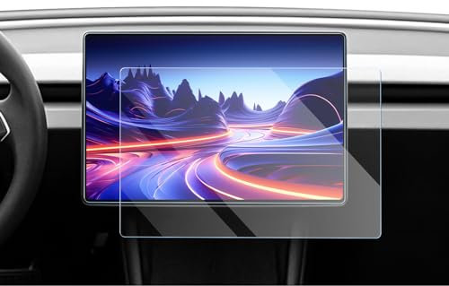CDEFG Compatible with Tesla Model 3 Highland 2024 15.4 Inch Navigation AR Protective Film Glare Reduction GPS Anti-Reflective Screen Protector Car Navigation Film Model 3 2024 Accessories Pack of 2