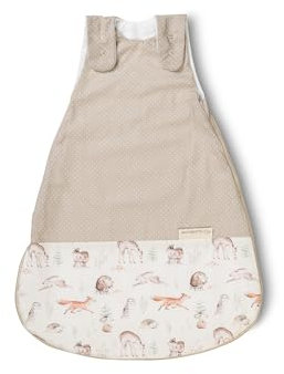 ULLENBOOM Schlafsack Baby 0-3 Monate, 56/62, OEKO-TEX Materialien, Waldfreunde (Made in EU), 2,5 TOG - Baby Schlafsack Neugeborene - Ganzjährig für Frühling, Herbst und Winter