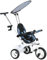 HOMCOM Trike, 6 in 1 Dreirad für Kinder, Baby-Dreirad mit Schiebegriff, abnehmbarem Verdeck, 5-Punkt-Sicherheitsgurt, Ablagekorb, für 18-60 Monate, blau