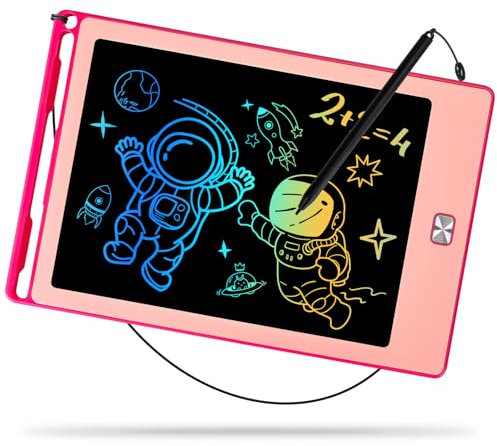 Kinayue Maltafel Zaubertafel 8,5 Zoll,LCD Schreibtafel Kinder Pädagogisches Lernen ReiseSpielzeug,Geburtstag,Weihnachten Spielzeug ab 2 3 4 5 6 7 8 9 10 Jahre alt Mädchen Junge Rosa
