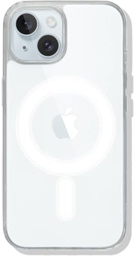 EON Coque iPhone 15, Etui en Silicone Transparent Compatible MagSafe, Coque Fine Antichoc Anti Rayures Anti Jaunissement, Coque Rigide en TPU Transparente, Protection Militaire, Transparente