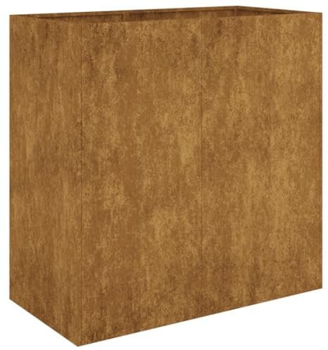 Gartenteich Hochbeete Für Garten Hochbeet Balkon Gitter - Pflanzkübel 80x40x80 cm Cortenstahl für Draußen Garten Balkon Hinterhof
