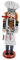Amosfun Decorazione Natalizia Schiaccianoci 38 Cm Statuetta Dello Schiaccianoci Chef Artigianato in Legno Per Natale