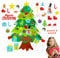 BFYGDP Filz Weihnachtsbaum Kinder 100 cm Filz Tannenbaum Kinder DIY Christbaum Basteln Weihnachten mit 41 Abnehmbaren Christmas Ornamente Hängend Dekor für Tür Wand Home