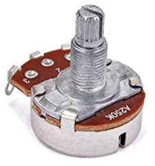 ifundom Knurled Split Shaft Potentiometer Bass Audio Potentiometer Mit Stabilem Design Für Lautstärke Toneinstellungen