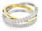 Swarovski Hyperbola Ring, Verschiedene Schliffe, Weiß, Metallmix