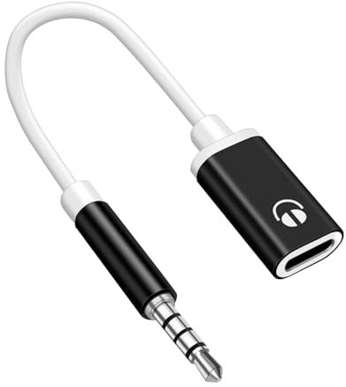 Adaptador De Conector Para Auriculares Hembra De 3,5 Mm, Cable De Audio Hembra Macho A Tipo C De 3,5 Mm, Cable Adaptador De Cabeza Redonda,Cable Estéreo Para Auriculares Tipo C Convertidor Adaptador