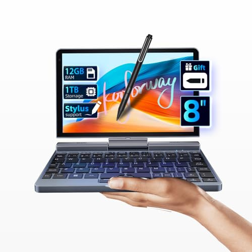 KOOFORWAY Utral Pocket Pc Touchscreen da 8 pollici, mini computer Windows 11 Pro per studenti aziendali all'aperto, N150 12 GB LPDDR5 1 TB SSD stilo gratuito