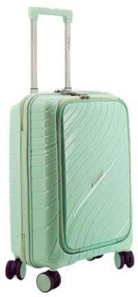 NPLE Bagaglio a Mano S 55x40x20 cm con Porta PC, Polipropilene, 4 Ruote Doppie, Zip Antifurto e Blocco 3 Combinazioni, Compatibile Ryanair EasyJet ITA