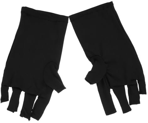 OATIPHO 2pairs Uv Gloves for Gel Nails Manicure Gloves Nail Art Supplies Comfortable Fit