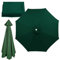 Sombrilla Playa Antiviento Toldo De Recambio De Sombrilla Con 6/8 Varillas, Grueso Y Fuerte, Resistencia Al Desgarro, Ø2.3m/2.5m Paño De Repuesto Para Paraguas Piscina Terrazas Exterior(Green,3m/8ribs