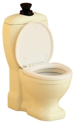 1:12 Dollhouse Bathroom Toilet, Miniature Iron White Dollhouse Toilet