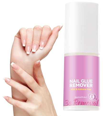 Weqizuerqi Dissolvant Colle Ongles | Décapant Colle à Ongles 20ml - Spray Dissolvant pour Pédicure Salon et Maison | Débutants et Professionnels Utilisation Quotidienne