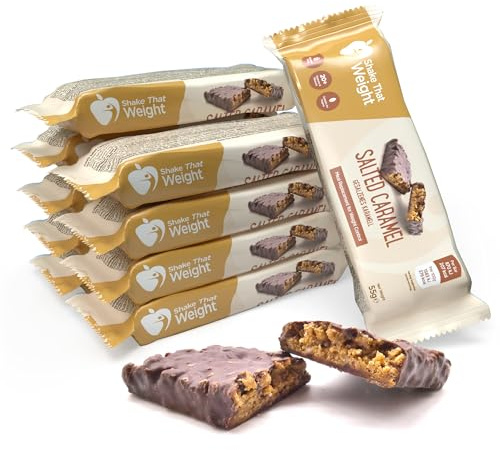 Crispy Salted Caramel Diet Meal Replacement Bars - Shake That Weight