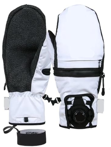 JHSDHYD Guanti sci Guanti da sci monouso resistenti, for uomo e donna, termici, con protezione for il polso integrata per Esterni(Color3,L)
