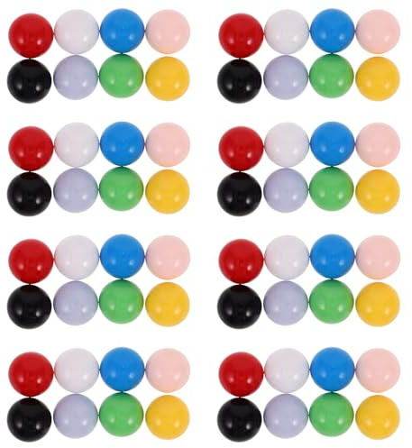 FUNNETOYU Bunte Kugeln aus Kunststoff 80 Stück Murmelspielbälle für Kinder Farbsortierspielzeug und Spielkugeln für Schule und Zuhause Zufälliger Stil