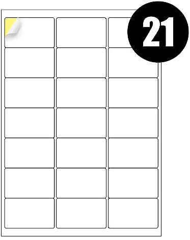 21 Labels per A4 Sheet, 420 Labels, iSOUL Self Adhesive Address Mailing Labels, Inkjet Printers Printable A4 Sticker Paper [Quickdry]