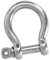 HEAVYTOOL Schäkel geschweift 5mm Edelstahl V4A AISI 316 (10 Stück) Bügelschäkel U-Schäkel Omega-Schäkel D-Bügelschäkel Rundschäkel