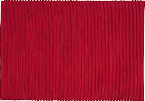Sander 4-er Set Tischset Breeze, Größen- Farbauswahl (01 - rot)