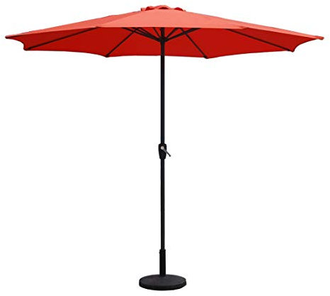 TFS Aluminium Crank Parasols 2m 2.5m 2.7m 3m 3x2m Full & Half/Balcony (2m, Terracotta)