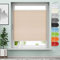 Sanfree Plissee Klemmfix Plisseerollo ohne Bohren Creme B100 x H130cm inkl. Klemmträger Blickdicht und lichtdurchlässig Jalousie Faltrollo Sichtschutz und Sonnenschutz Rollo für Fenster & Tür