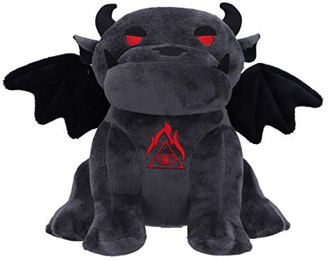 Nemesis Now Fluffy Fiends Wasserspeier Plüschtier, 20 cm, schwarz