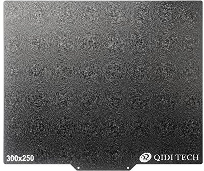 QIDI TECH PEI Plattform Aufkleber 300 x 250mm Doppelseitig für X-Max/X-CF Pro 3d Drucker Bauoberfläche Heißbett, 1Stück