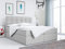 MKS MEBLE Boxspringbett 180x200 mit Matratze, Bett mit Multipocket - Matratze H3 und Topper, Polsterbett 180x200 mit Bettkasten und Kopfteil, ERNI - Dunkelgrau Kunstleder