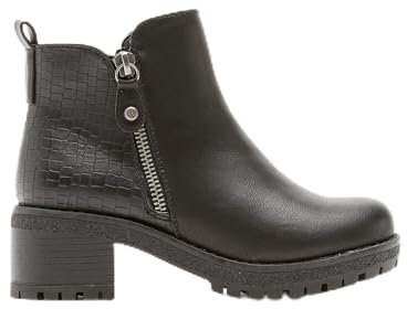 Mini B Stivaletti alla Caviglia da Bambina, Nero, 34 EU