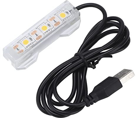Tnfeeon Aquarium-Licht, USB-Lade-Kunststoff-Mini-Aquarium-Licht Hohe Helligkeit Buntes LED-Licht für Korallen-Wasserpflanzen und Fischhaltung