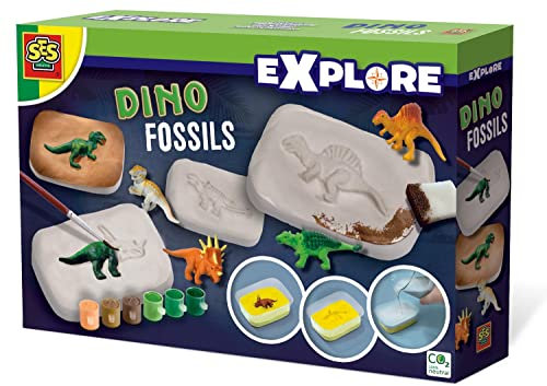 SES Creative 25077 Dino-Fossilien - Archäologisches Entdeckerspielzeug für Kinder ab 5 Jahren