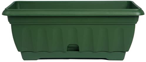 Seat Flor Vaso per balcone, fioriera da balcone, vaso porta fiori, cassetta porta fiori (60 cm, verde)