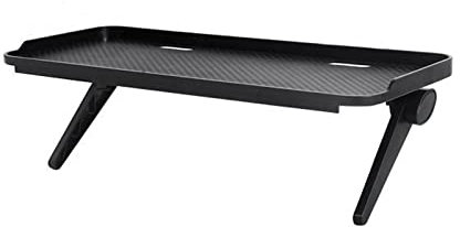 Écran Réglable Étagère, Écran Plateau Supérieur TV, Support de Stockage de Moniteur, sans Coup de Poing, Robuste et Stable, Postuler à TV Box, Routeur, Appareil Photo, Boîte de Jeu(Le Noir)