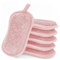 TYPHEERX 6 esponjas de cocina reutilizables para fregar sartenes antiadherentes, color rosa