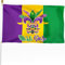 XIFAN Premium Mardi Gras Flagge, 90 x 152 cm, strapazierfähiges Polyester, Fleur de Lis Banner, Fat Tuesday New Orleans, Partyzubehör, Happy Carnival Geschenk, Haus, Wand, Urlaub, Outdoor-Dekoration