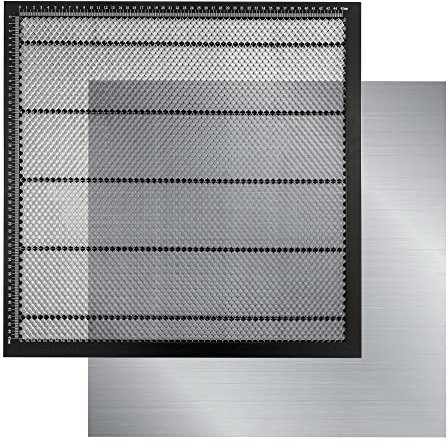 CNC CO2 Grabado láser Juego de Encimeras de Panal de Abeja de 50 * 50cm, Mesa de Trabajo de Panal para Máquina de Corte Láser, Placa de Panal para Rápida Disipación del Calor y Protección de Mesa